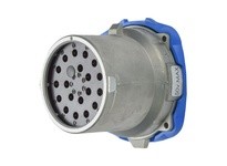 Meltric 17-68190-A188 DN20c INLET METAL BLUE SIZE 5 IP 54/55 19P 15 A 50 V 60 Hz STRAIGHT INSERTION