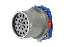 Meltric 17-68191-A188 DN20c INLET METAL SIZE 5 IP 54/55 19P+G 15 A 480 VAC/130 VDC 60 Hz STRAIGHT INSERTION