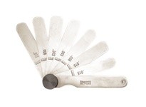 Starrett 172AS Stainless Steel Thickness Gage, .0015"-.015" Range, 9 LeavesStainless Steel Thickness Gage, .0015"-.015" Range, 9