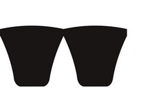 Gates 938618106 18/5V1060 Super HC PowerBand BeltsStrands:18 Outer Length: 106" Top Width: 5/8" Depth: 35/64"Material ID: 938618