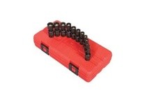 Sunex Tools 1825 1/4" Dr. Metric 12pt Univ. Magnetic Impct Sckt Set