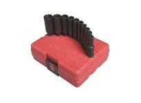 Sunex Tools 1830 10 Pcs 1/4" Dr Deep SAE Magnetic Impact Socket Set | Durable Tools