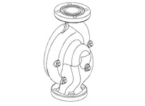 Bell & Gossett 186937LF VOLUTE FOR SERIES 60 2A CAST IRON