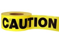 Hanson 19000 1000' ROLL CAUTION 1.5 MIL 3" WIDE