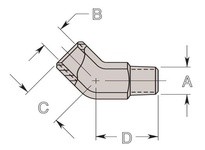 19121 FITTING-45D ELB 1/8 NPTF M X 1/8 | YarinInd