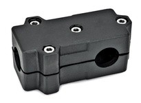 193-B25-B25-50-2-SW JW Wincoaluminum powder coated 4.72 inch long B25 diameter t-angle connector clamp with stainless steel cap 