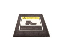 NoTrax 194SCS35BL 194 Caution Safety Shoes Required 3X5 Black