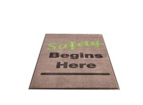 NoTrax 194SHO35CH 194 Safety Begins Here Vertical 3X5 Charcoal