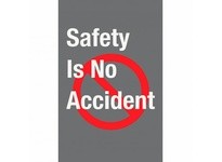 NoTrax 194SNA46CH Logo 194 Safety Is No Accident 4X6 Charcoal | Durable Safety Mat