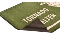 NoTrax 194STN46BL Logo 194 Tornado Shelter 4X6 Black