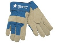 MCR 1952XS Snort-N-Boar Premium Split Pigskin Leather Palm Blue Fabric