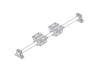 Thomson Linear 1BA20AJ0L24 Linear Guide 1BA Round Shaft End supported Standard SB 2 Pillow Blocks 1.250 in One Guide Shaft 3730 