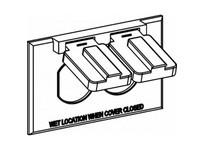 Orbit 1C-DH 1-G W/P DEVICE COVER 1 DUPLEX HORIZ. | YarinInd