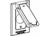 Orbit 1C-SV-BR 1-G W/P COVER 1 SINGLE REC./SWITCH - BRZ | Industrial Supplies