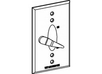 Orbit 1CP-SW 1-G PLASTIC W/P LEVER SWITCH COVER ONLY