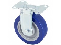 1G200 Debris-Resistant Standard Plate Caster Rigid Polyurethane | 4 in Wheel Dia, 195 lb