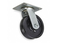 1NWB2 V-Groove Track-Wheel Plate Caster Swivel 800 lb 4 in Wheel Dia