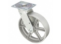 1NWL8 Standard Plate Caster Swivel Iron 1250 lb 8 in Wheel Dia | Durable Solutions