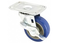 1UHN6 Standard Plate Caster Swivel Polyurethane 125 lb 3 in Wheel Dia