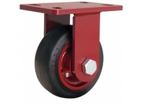 1VHT9 R-FM-6RB Standard Plate Caster Rigid Rubber 540 lb 6 in Wheel Dia