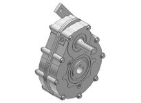 Hub City 20-2005982 4:1 Ratio, Cast Iron Parallel Shaft Drive, 1" Input Diameter, 1.500" Output Diameter, S Gear Type, Shaft Inp