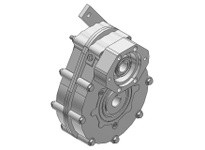 Hub City 20-2006004 6.09:1 Ratio, Cast Iron Parallel Shaft Drive, .875 DIA - 1/4 X 1/8 KW, 1.375" Output Diameter, Frame Size B2