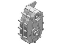 Hub City 20-2007434 6.09:1 Ratio, Cast Iron Parallel Shaft Drive, 1.000 DIA - 1/4 X 1/8 KW, 1.438" Output Diameter, Frame Size A