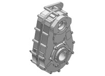 Hub City 20-2007851 18.96:1 Ratio, Cast Iron Parallel Shaft Drive, 1-1/4" 14T - 12/24 D.P. SPLINE, 2.500" Output Diameter, Frame