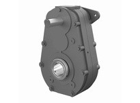 Hub City 20-2008452 49.62:1 Ratio, Cast Iron Parallel Shaft Drive, 2.187" Input Diameter, 2.500" Output Diameter, S Gear Type, S