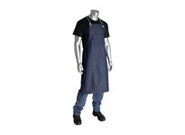 200-011 100% Cotton Blue Denim Bib Style Aprons One Pocket 28in.x36in.