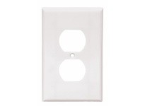 Cooper Eaton 2032W Wallplate 1G Duplex Receptacle Thermoset Mid White | Durable & Stylish