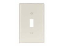 Cooper Eaton 2034LA-BOX Wallplate 1G Toggle Thermoset Mid Light Almond | High-Quality Wallplates