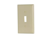 Cooper Eaton 2034V-BOX Wallplate 1G Toggle Thermoset Mid Ivory