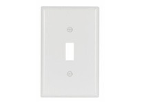 Cooper Eaton 2034W-BOX Wallplate 1G Toggle Thermoset Mid White | YarinInd