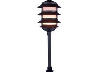 Orbit 2044-F-BK 4-TIER INCAND. FROSTED PAGODA LIGHT - BLK | Quality Lighting Solutions