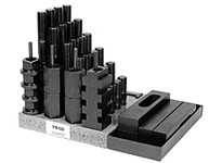 Te-Co 20508 Milling Machine Clamp Kits, 5/8-11 Stud Size, 0.688" Table T-Slot SizeMilling Machine Clamp Kits, 5/8-11 Stud Size, 