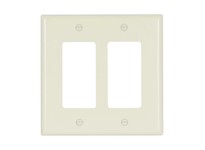 Cooper Eaton 2052A-BOX Wallplate 2G Decorator Thermoset Mid Almond | YarinInd
