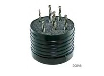 DRILLCO 205A6 6pc Combined Tap and Drill Set High Speed Steel Bright