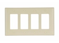 Cooper Eaton 2064V-BOX Wallplate 4G Decorator Thermoset Mid Ivory | YarinInd