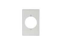 Cooper Eaton 2068W-BOX Wallplate 1G Single Receptacle W/2.156" Hole Thermoset Mid White
