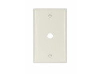 Cooper Eaton 2128A Wallplate 1G W/.375" Hole Thermoset Almond