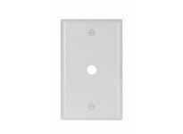 Cooper Eaton 2128W-BOX Wallplate 1G W/.375" Hole Thermoset White | YarinInd