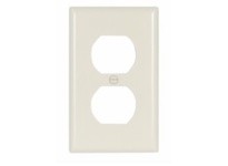 Cooper Eaton 2132A-BOX Wallplate 1G Duplex Receptacle Thermoset Almond