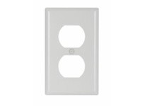 Cooper Eaton 2132W Wallplate 1G Duplex Receptacle Thermoset White | High-Quality Wallplates
