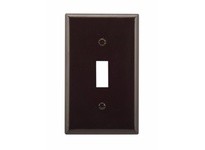 Cooper Eaton 2134B-BOX Wallplate 1G Toggle Thermoset Brown