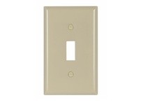 Cooper Eaton 2134V Wallplate 1G Toggle Thermoset Ivory