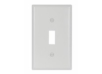 Cooper Eaton 2134W-BOX Wallplate 1G Toggle Thermoset White