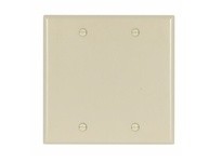 Cooper Eaton 2137V-BOX Wallplate 2G Blank Thermoset Box Mt Ivory | YarinInd