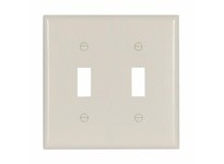 Cooper Eaton 2139V Wallplate 2G Toggle Thermoset Ivory | YarinInd