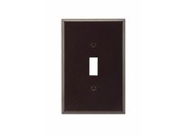 Cooper Eaton 2144B-BOX Wallplate 1G Toggle Thermoset Ovr Brown